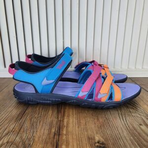 Teva Tirra Big Kids Sz 6 Sandals Blue Rose Multi Colorful Hiking Beach 1019395Y
